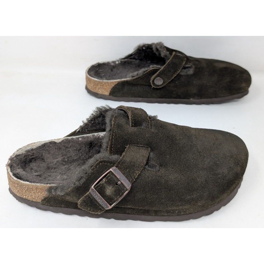 Birkenstock Black Suede Mules
